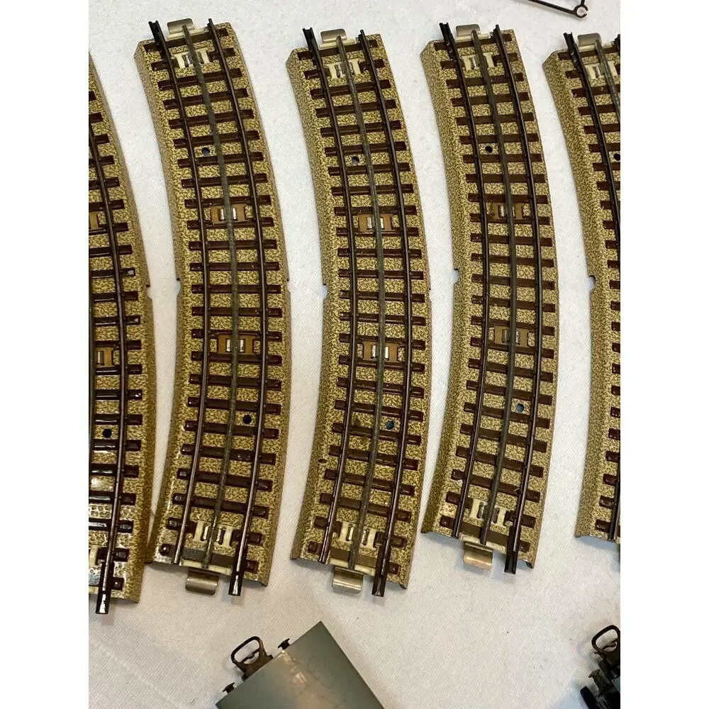 RARE VTG Märklin Electric Locomotive Set Green Track Ho Train w Tracks